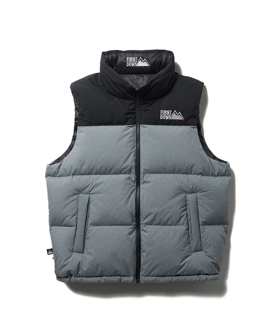 Reversible Bubble Down Vest (Heather Gray)