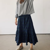 The Ranch Skirt Green Plaid