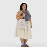 Horizontal Zip Duck Bag (Embroidered Shells)