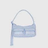 Cargo Shoulder Bag (Light Blue Gingham)