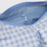 Cargo Shoulder Bag (Light Blue Gingham)