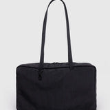 Medium Nylon Bowler Bag (Black)