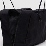Medium Nylon Bowler Bag (Black)