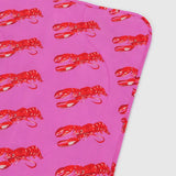 Puffy Picnic Blanket (Pink Lobsters)