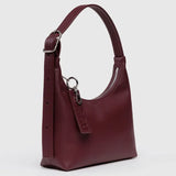 Mini Recycled Leather Shoulder Bag (Mahogany)