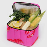 Puffy Lunch Bag (Pink Lobster)