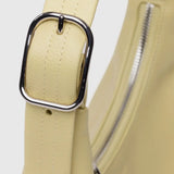 Mini Recycled Leather Shoulder Bag (Straw)