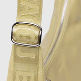 Medium Recycled Leather Crescent Bag (Straw)