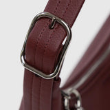 Mini Recycled Leather Shoulder Bag (Mahogany)