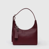 Mini Recycled Leather Shoulder Bag (Mahogany)