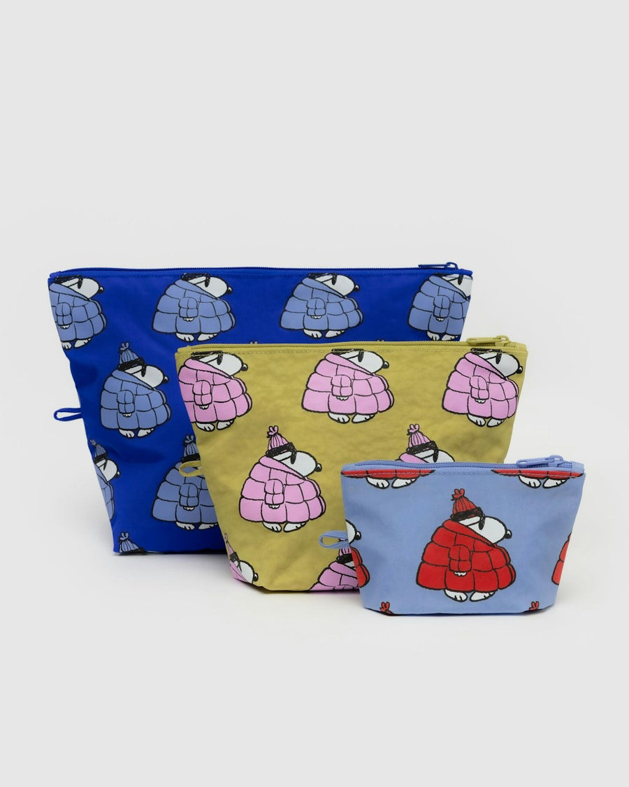 Go Pouch Set (Puffer Snoopy)