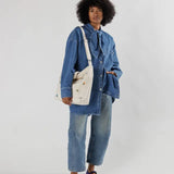 Horizontal Zip Duck Bag (Emroidered Ditsy Floral)