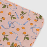 Puffy Picnic Blanket (Apricots & Ribbon)