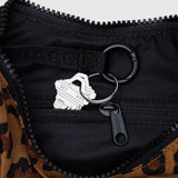 Small Nylon Crescent Bag (Leopard)