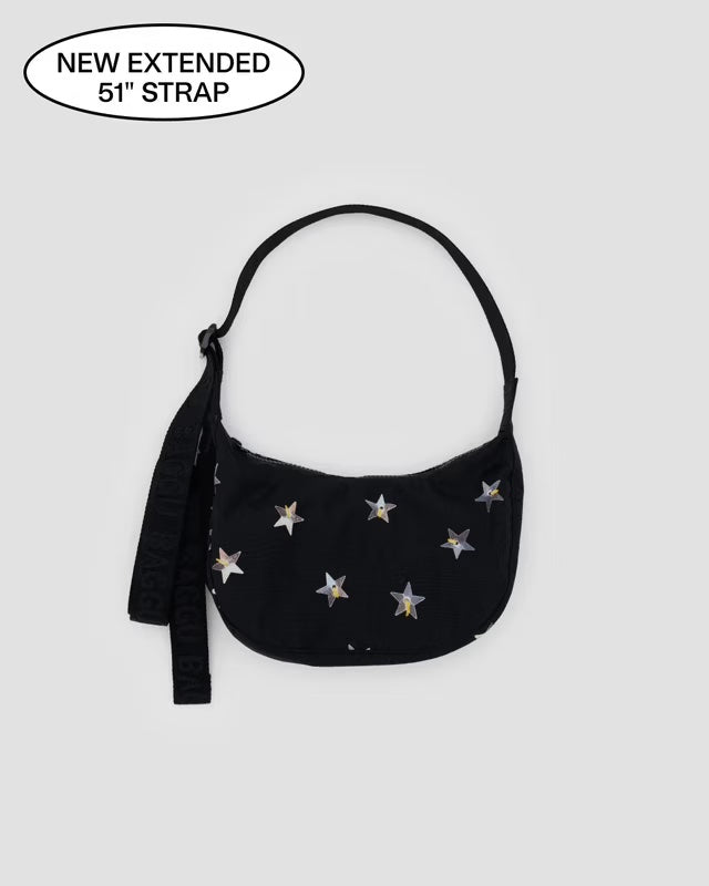 Small Nylon Crescent Bag (Stars)