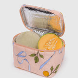 Puffy Lunch Bag (Apricots & Ribbons)