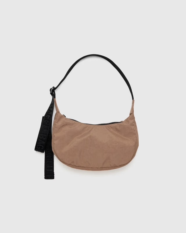 Small Nylon Crescent Bag (Cocoa)