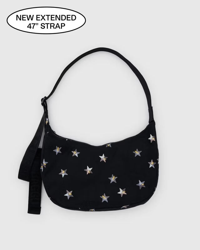 Medium Nylon Crescent Bag (Stars)