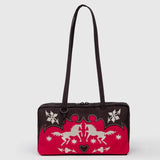 Nylon Bowler Bag (Western Appliqué)