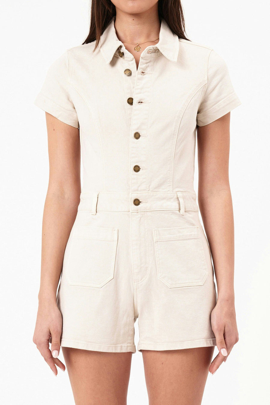 Sailor Romper (Off White)