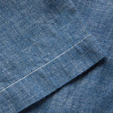The Short Sleeve Crew Shirt (Washed Indigo Chambray)