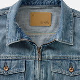 The Roper Jacket in Vintage Wash Organic Selvedge