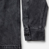 The Shop Shirt in Washed Black Organic Slub Selvedge