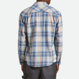 The Vintage Washed Flannel (Blue/Soft Orange)