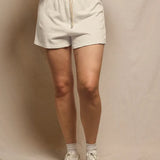Layla French Terry Sweat Shorts (Sugar)