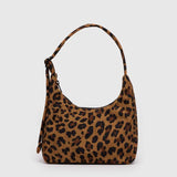 Mini Nylon Shoulder Bag (Leopard)