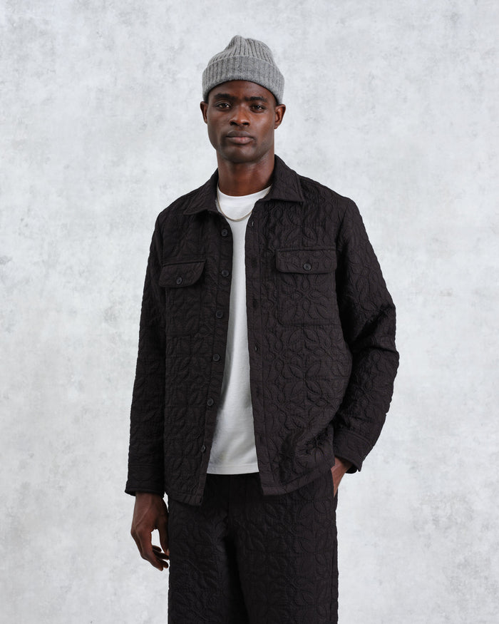 Lomond Overshirt (Petal Quilt Black)