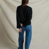 Mariana Drop Shoulder L/S (True Black)