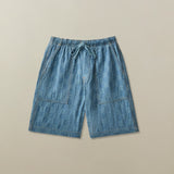 Wharf Drawstring Short in Japanese Patchwork