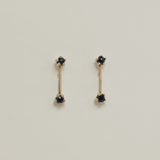 Andy Earrings (Black Onyx)