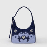 Mini Nylon Shoulder Bag (Western Applique)