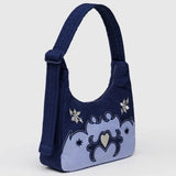 Mini Nylon Shoulder Bag (Western Applique)