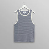 Montague Vest (Blue/Ecru)