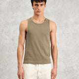 Montague Rib Vest (Khaki)