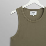 Montague Rib Vest (Khaki)