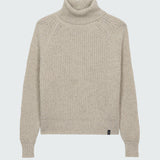 Mora Roll Neck Knit Sweater (Ecru)