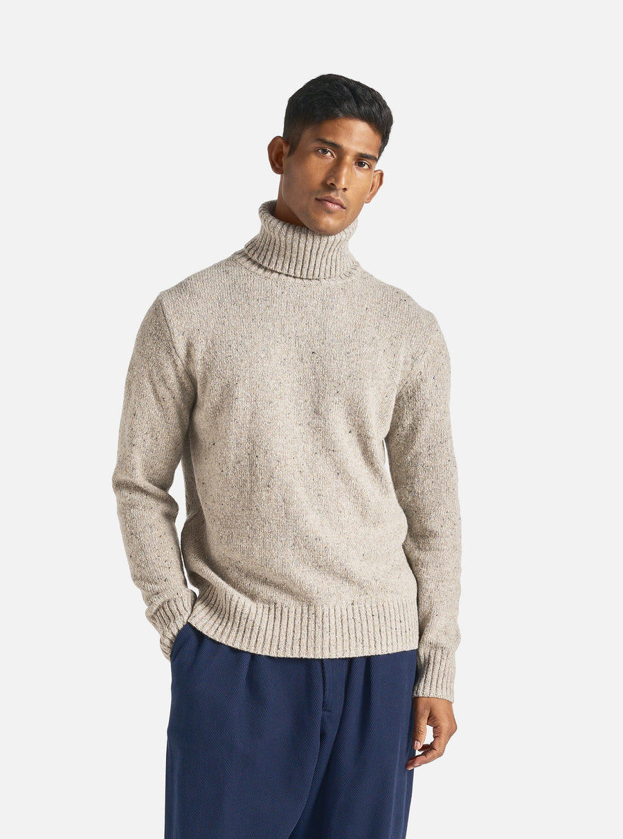 Roll Neck Sweater (Oatmeal)