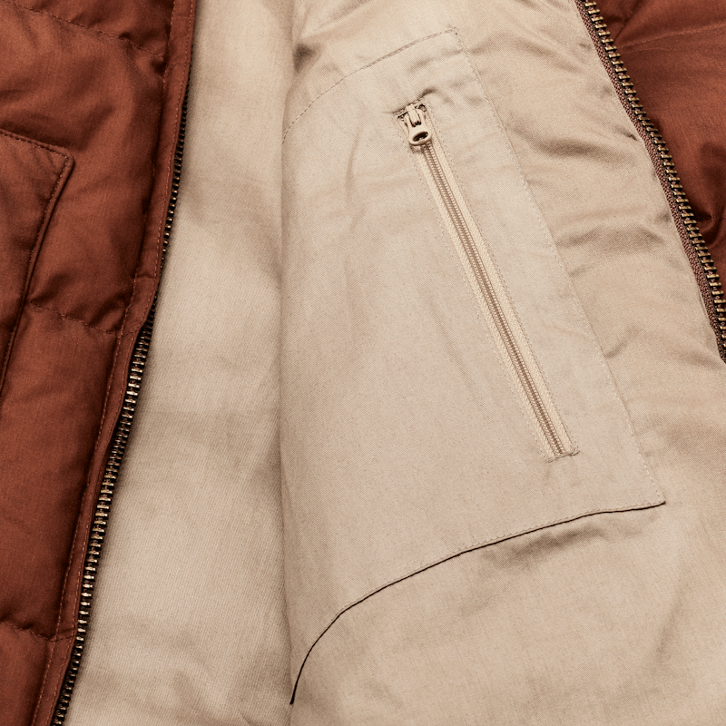 W's Waxed Down Jacket (Madder Root)