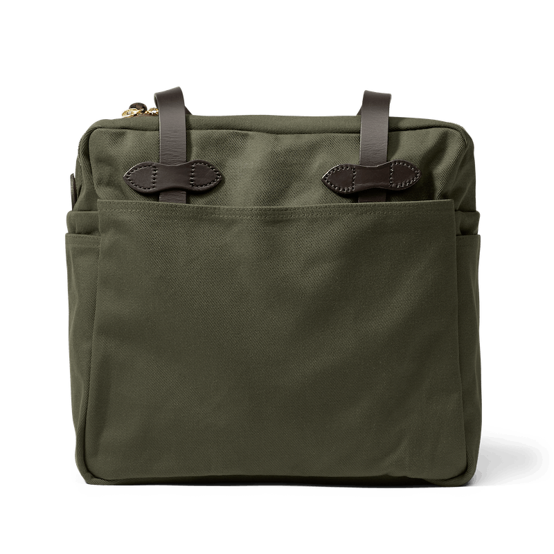 Tote Bag with Zipper (Otter Green)