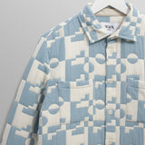 Otto (Pale Blue and Ecru Jigsaw Jacquard)