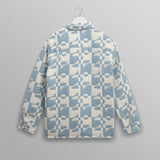 Otto (Pale Blue and Ecru Jigsaw Jacquard)