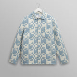 Otto (Pale Blue and Ecru Jigsaw Jacquard)