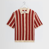 Porto Shirt Stipe Crochet (Ecru/Orange)