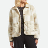 Delilah Sherpa Jacket (White/Natural)