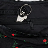Medium Nylon Crescent Bag (Painted Wildflower)