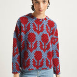 Muche Sweater (Red Flowers)
